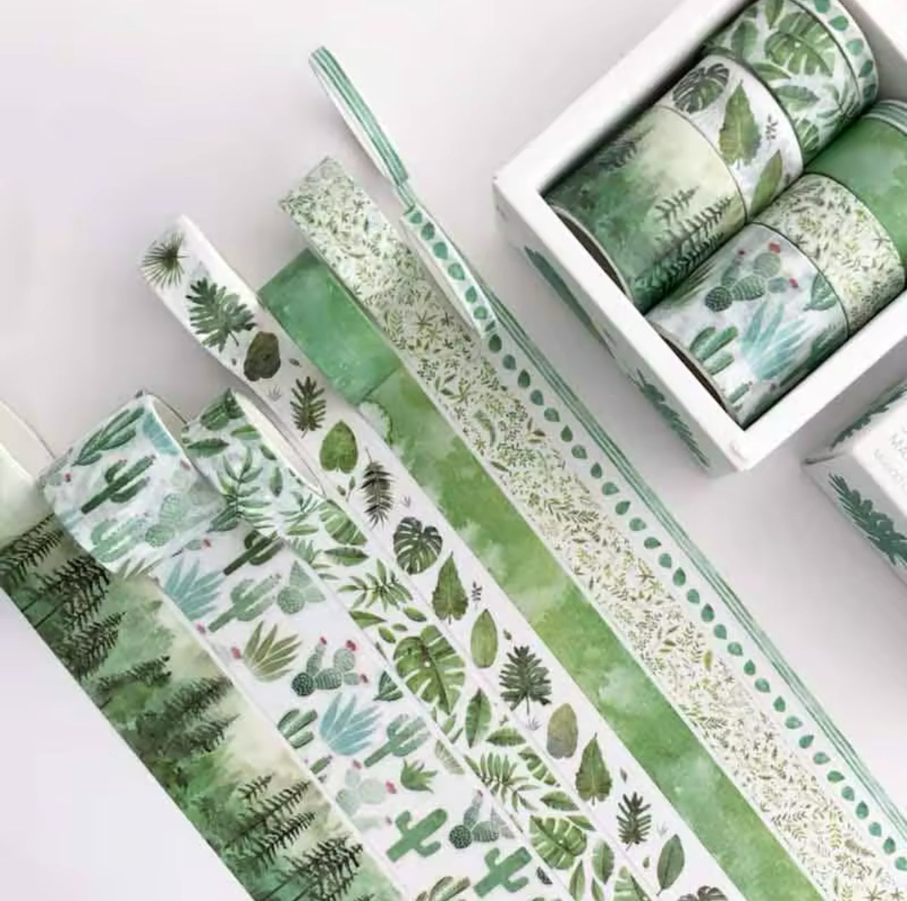 8 Washi Tapes Verdes
