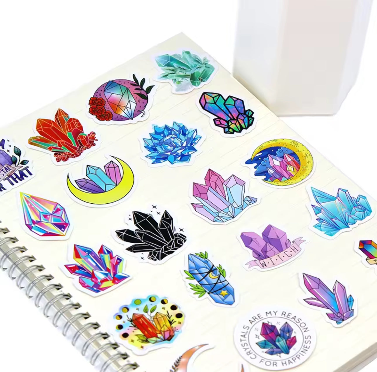 100 Stickers Vinil Gemas Misticas