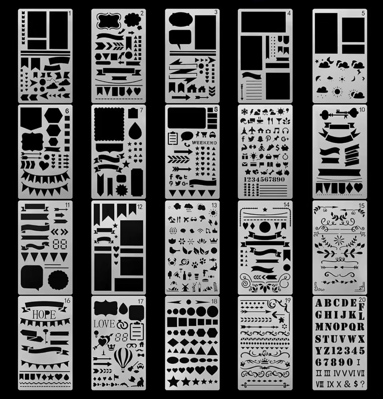 12 Stencils