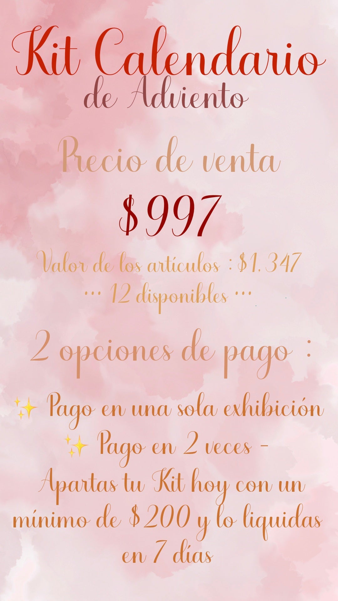 🎁 KIT CALENDARIO DE ADVIENTO 🎁