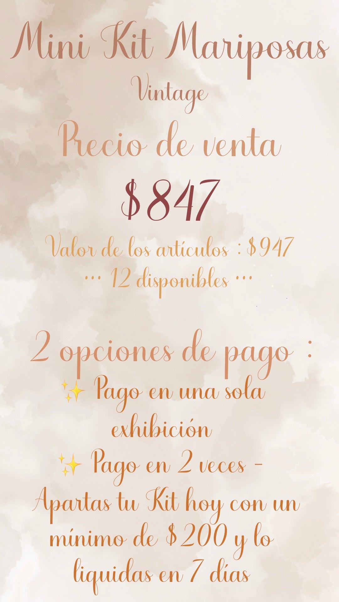 🦋✨ KIT MARIPOSAS VINTAGE ✨🦋