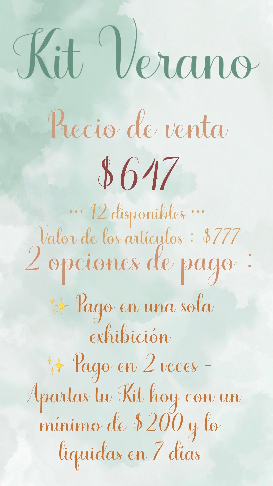 ☀️✨ KIT VERANO ✨☀️