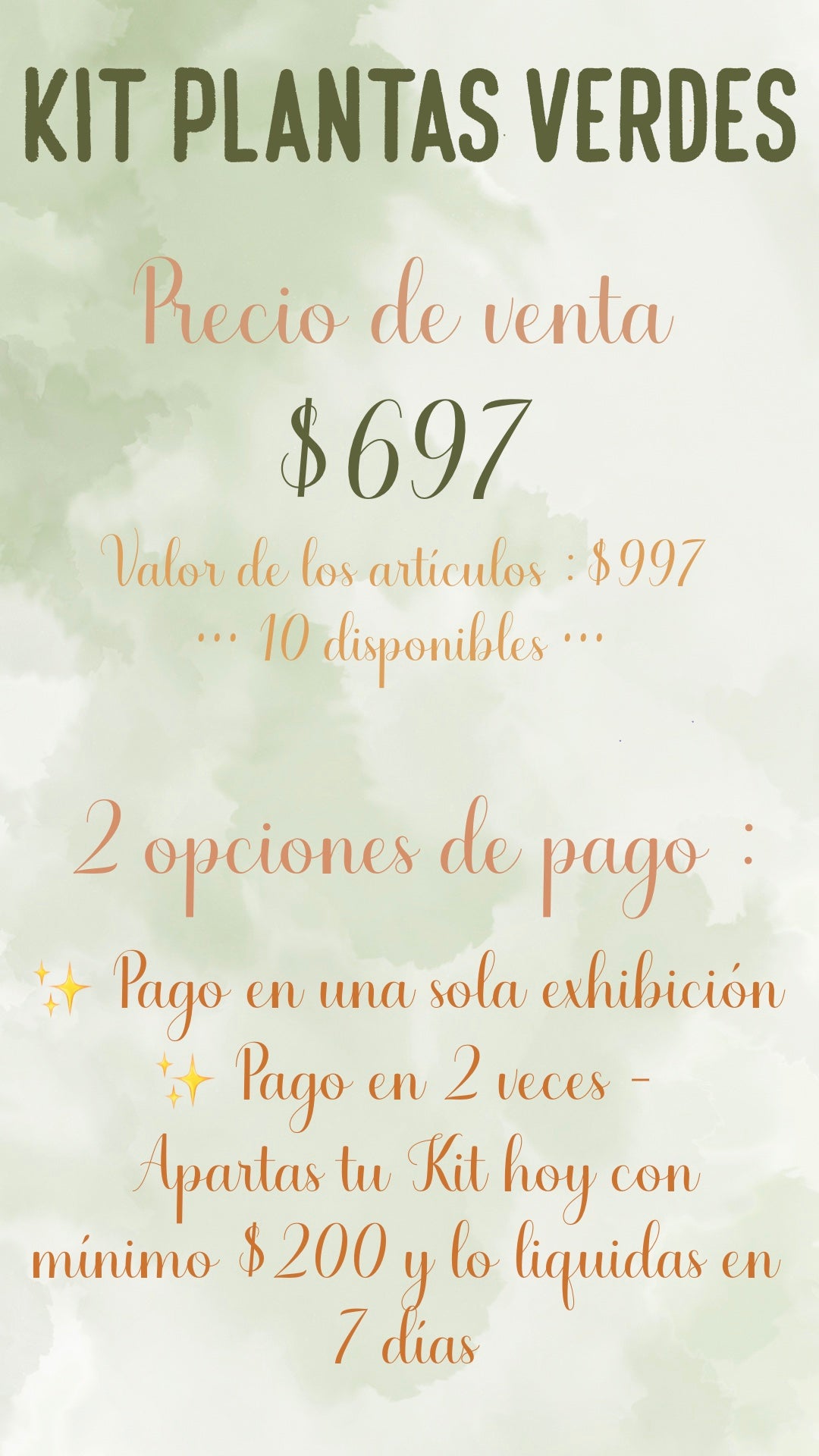🌿🪴 KIT PLANTAS VERDES 🪴🌿