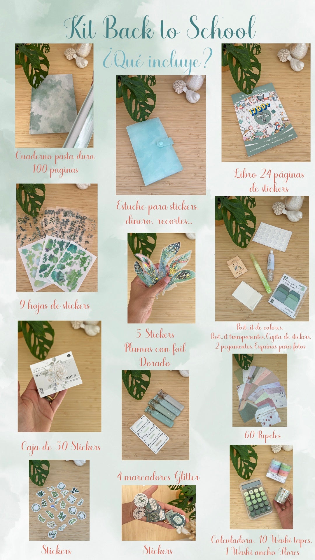 💚 KIT BACK TO SCHOOL 💚 VERDE