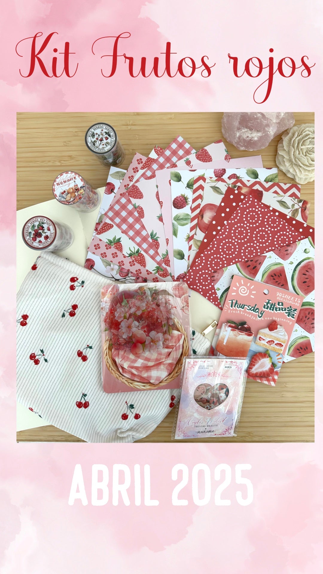 🍎🍓✨ MINI KIT FRUTOS ROJOS ✨🍒🍉