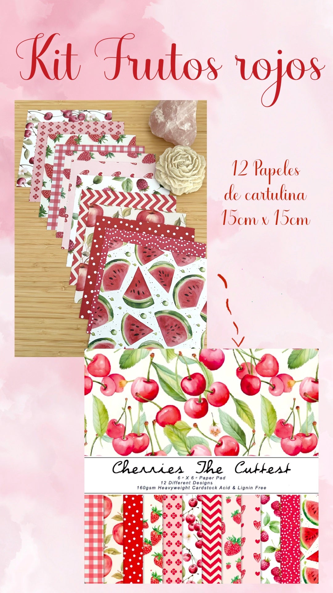 🍎🍓✨ MINI KIT FRUTOS ROJOS ✨🍒🍉