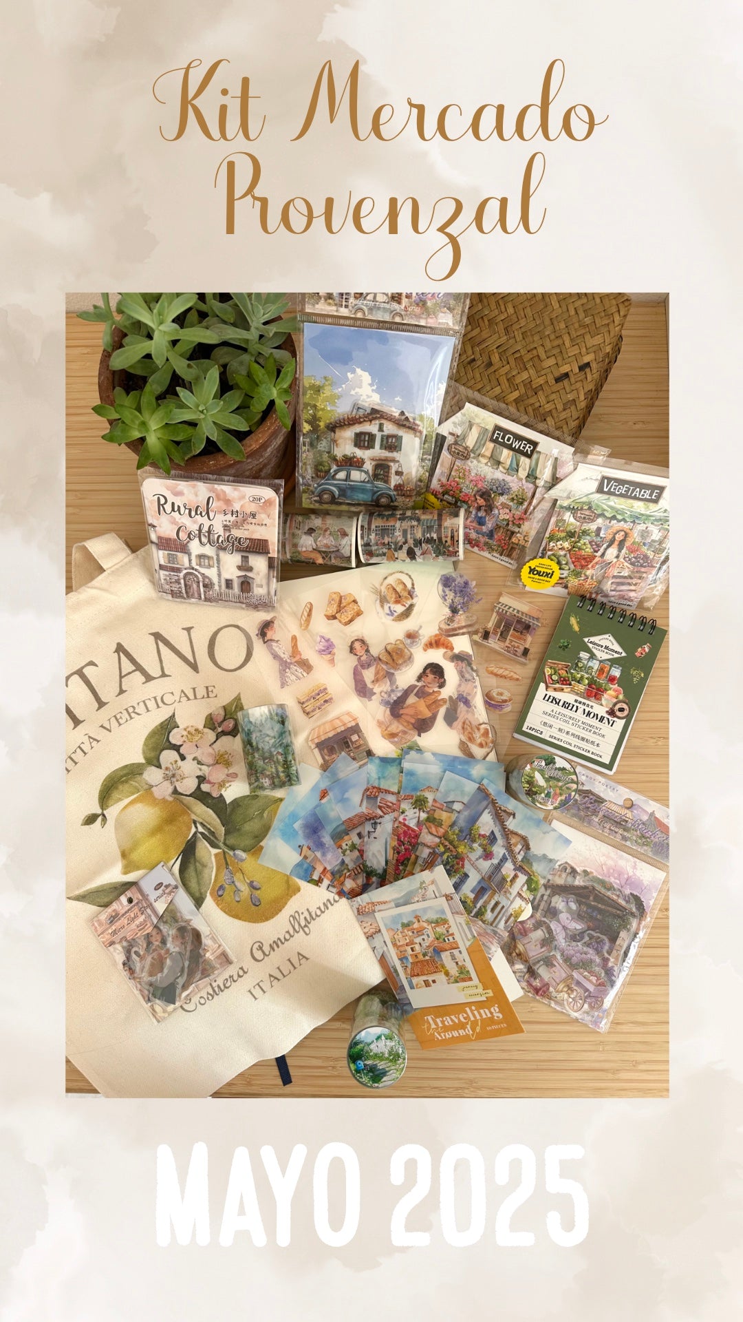 🌾🥒🍑✨ KIT MERCADO PROVENZAL ✨🥕🍒🪻