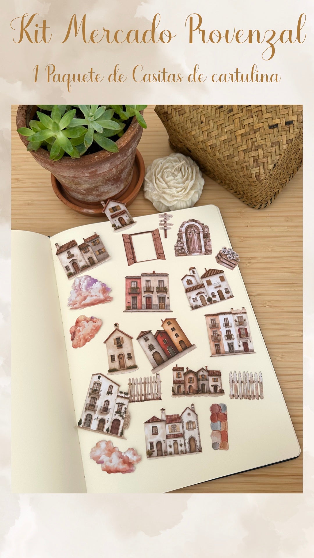 🌾🥒🍑✨ KIT MERCADO PROVENZAL ✨🥕🍒🪻