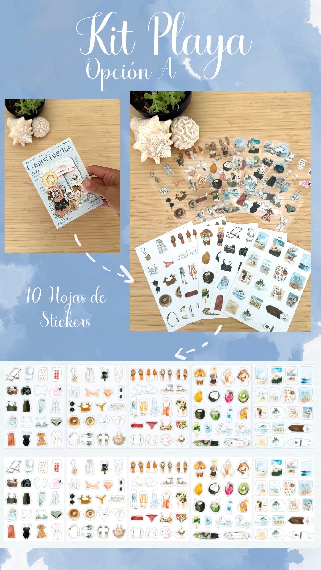 ⛱️👙🐚✨KITS PLAYA✨🐚👙⛱️ - Opciones A & B