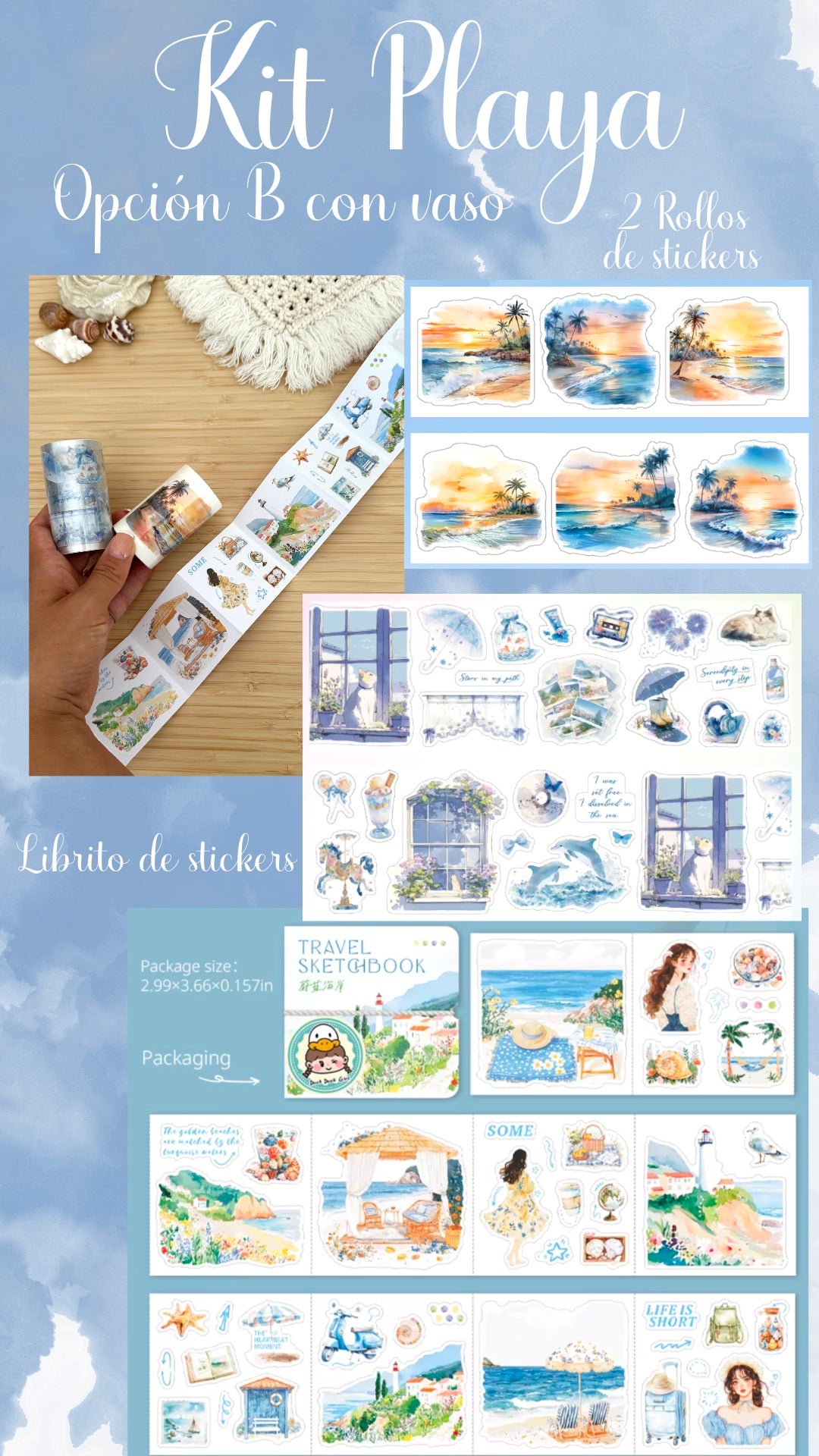 ⛱️👙🐚✨KITS PLAYA✨🐚👙⛱️ - Opciones A & B