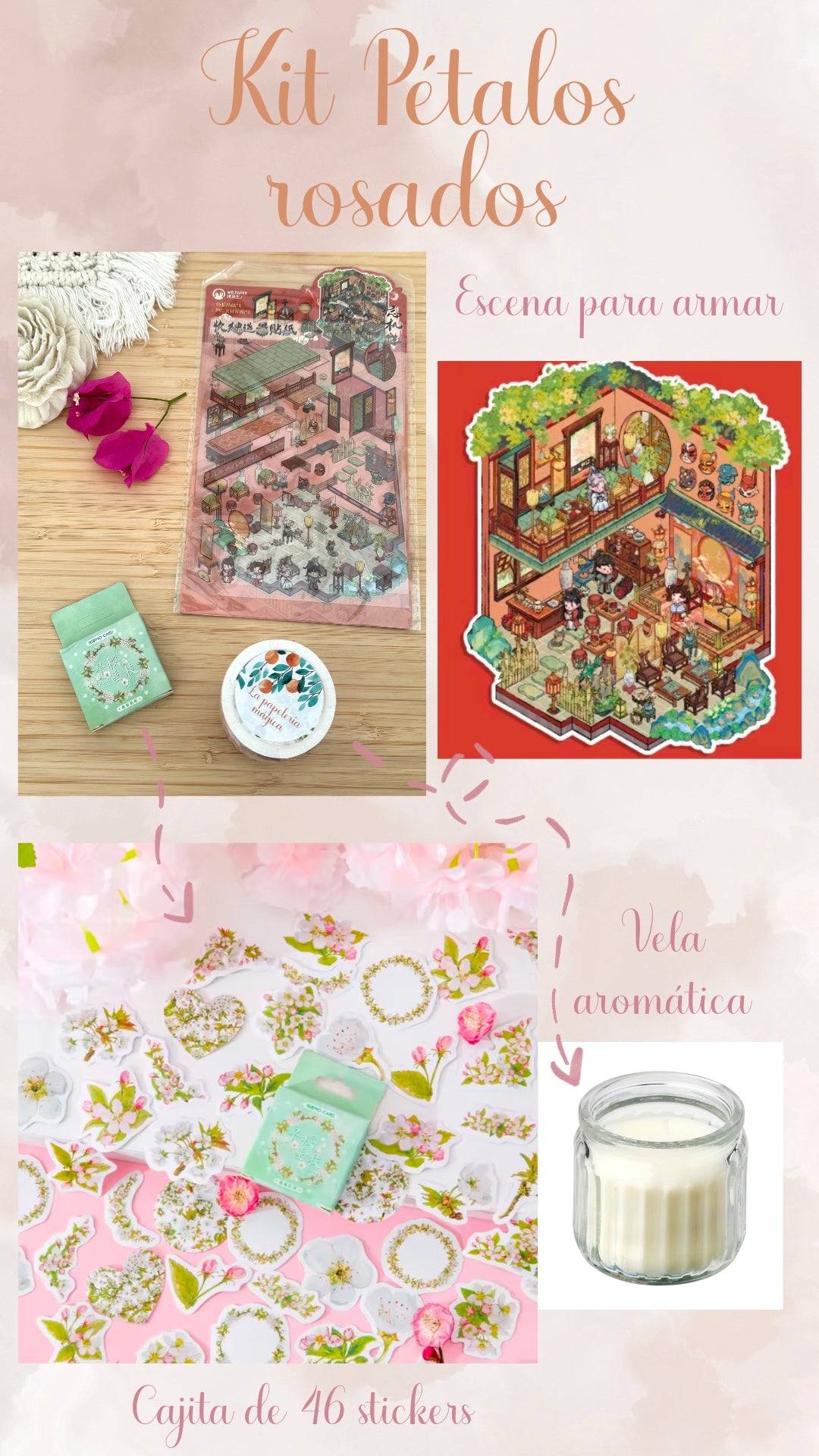 🌸✨ KIT PETALOS ROSADOS✨🌸