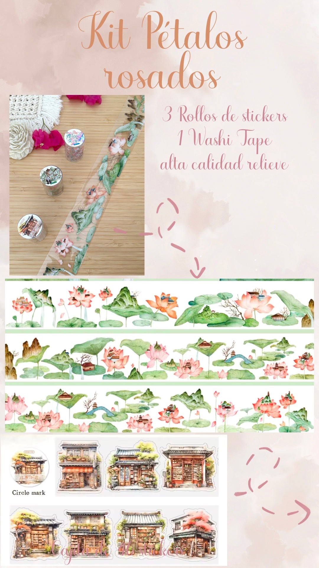 🌸✨ KIT PETALOS ROSADOS✨🌸