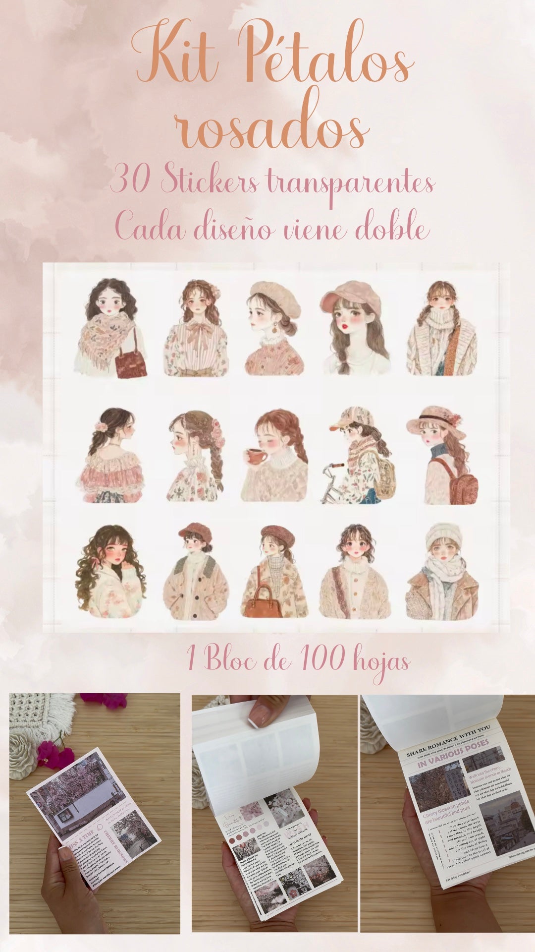 🌸✨ KIT PETALOS ROSADOS✨🌸