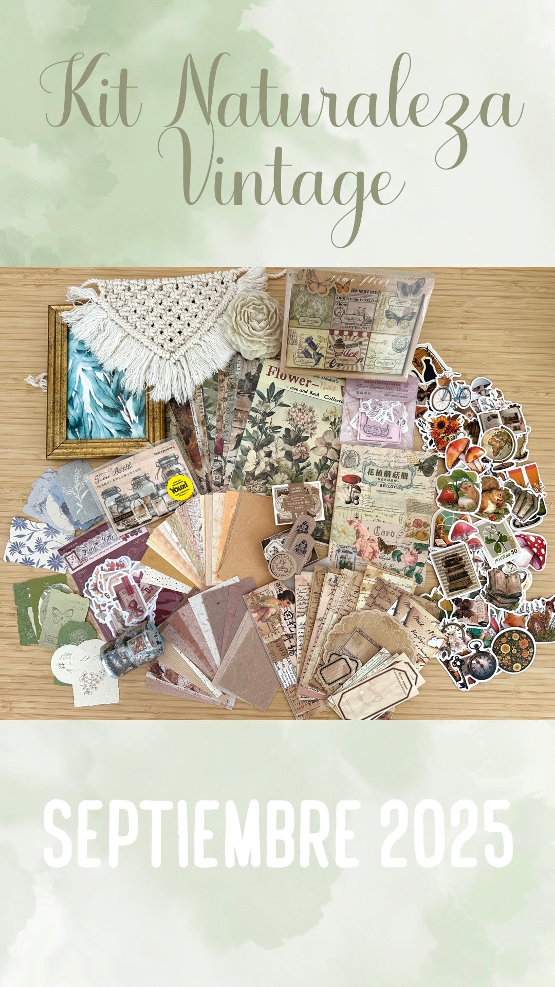 🍁🐌✨ KIT NATURALEZA VINTAGE✨🫎🍁