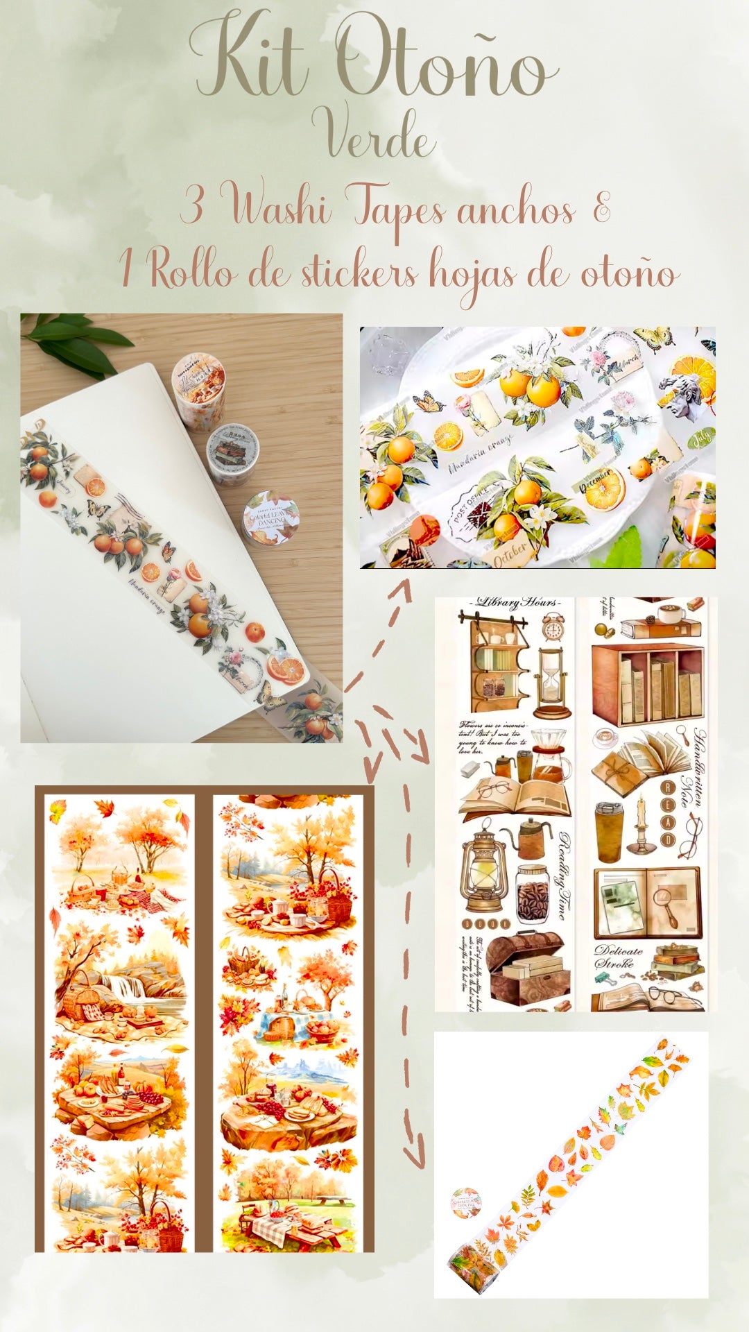 🍂🌿 KIT OTOÑO - TONOS VERDES 🌿🍂