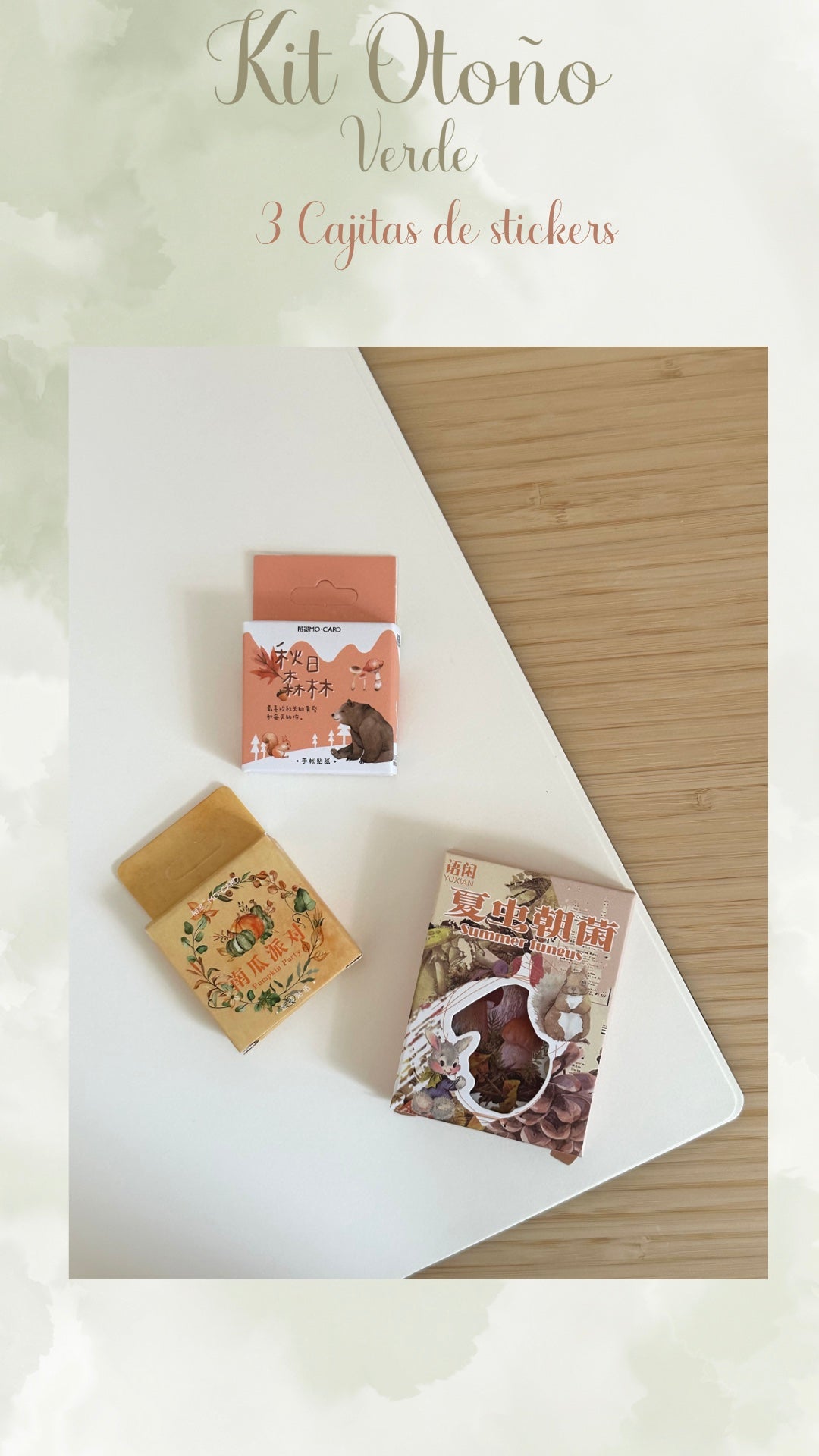 🍂🌿 KIT OTOÑO - TONOS VERDES 🌿🍂