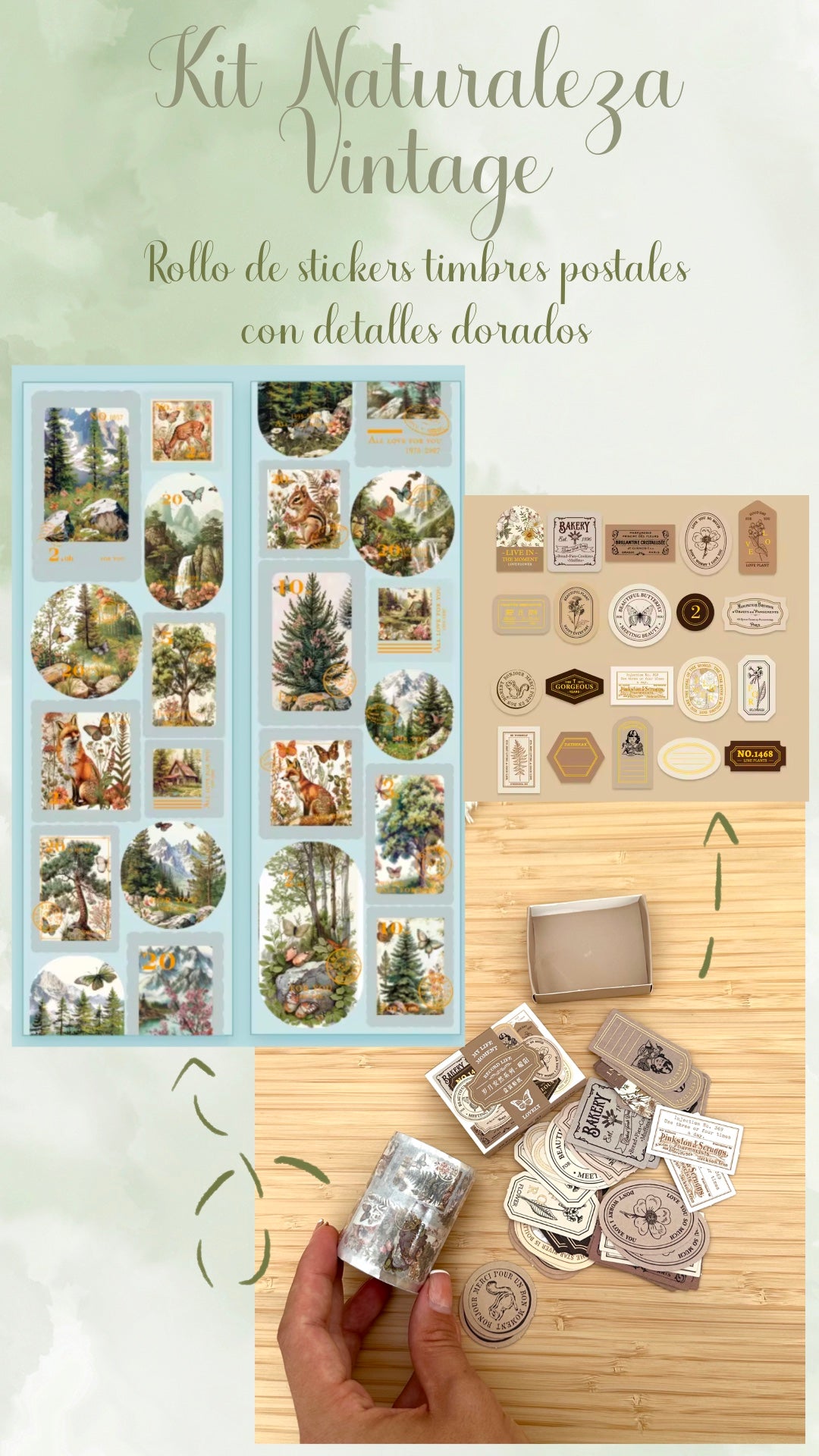 🍁🐌✨ KIT NATURALEZA VINTAGE✨🫎🍁