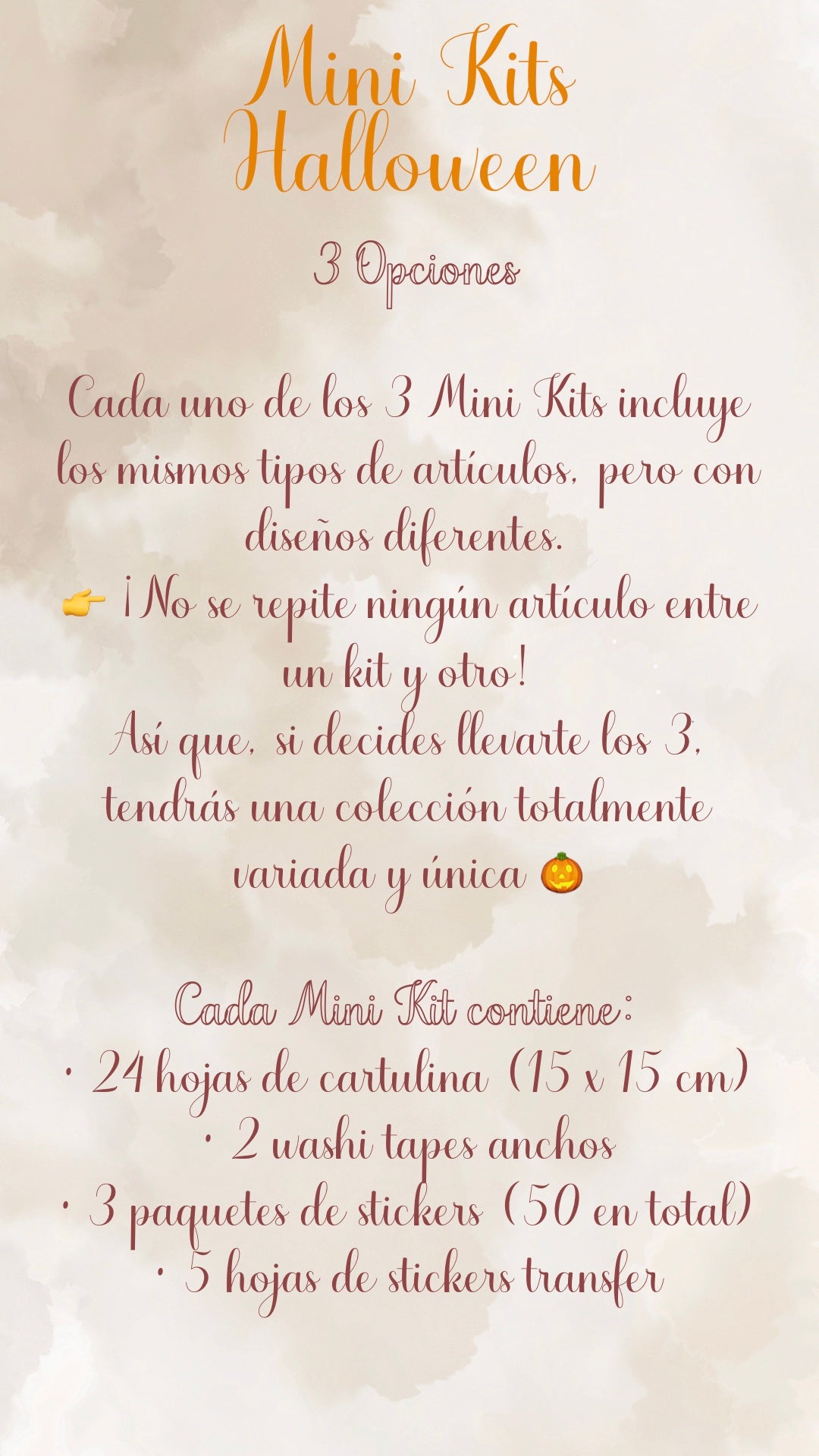 👻🎃✨ MINI KITS HALLOWEEN✨🎃👻