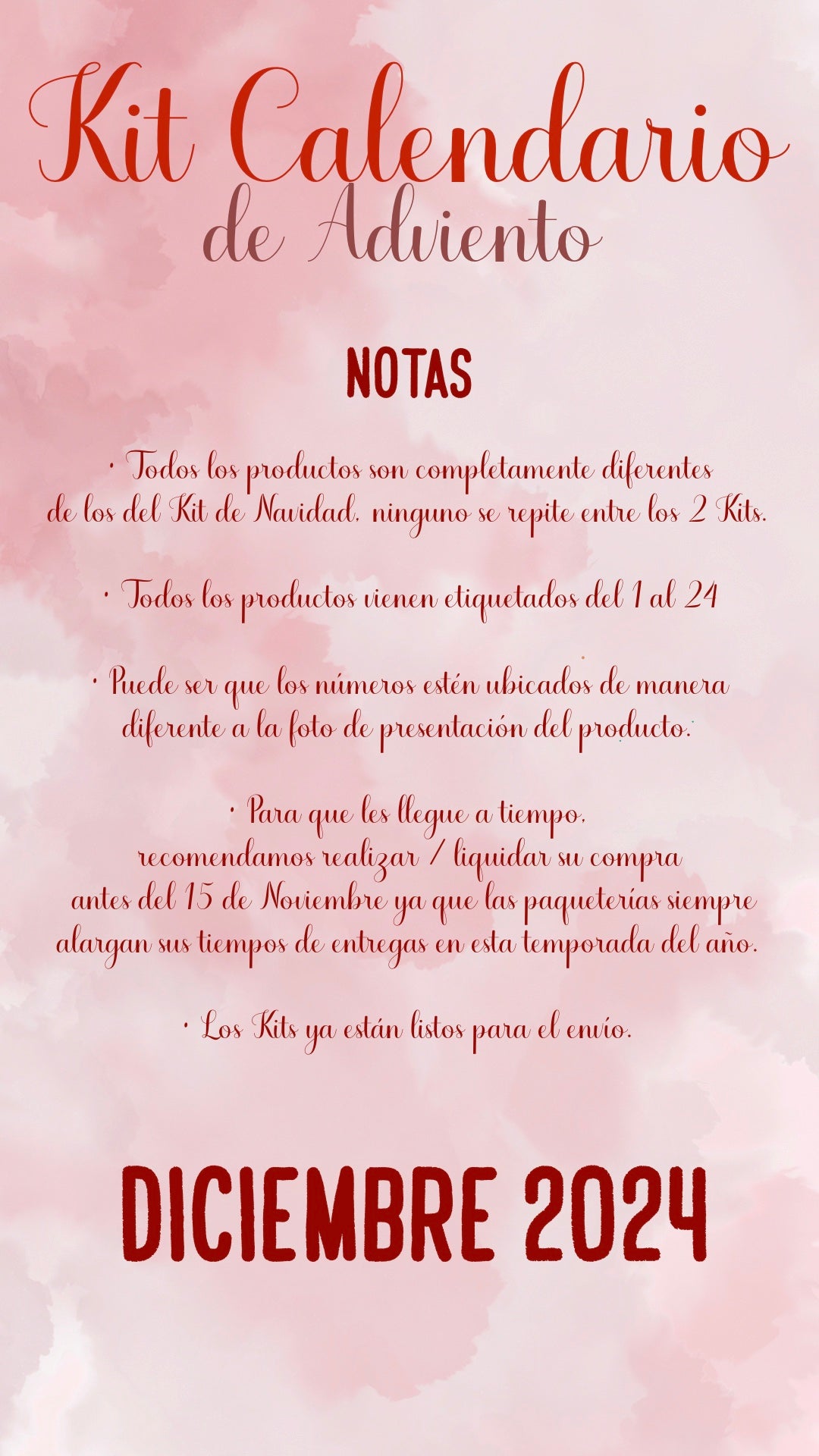 🎁 KIT CALENDARIO DE ADVIENTO 🎁