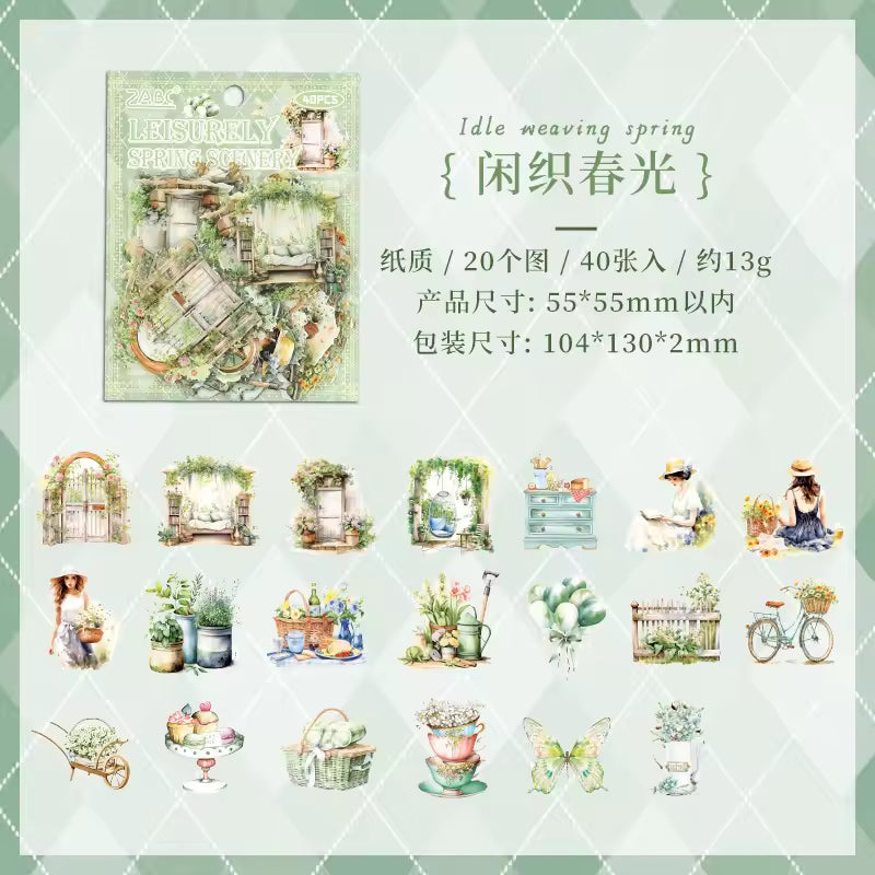 40 Stickers Biblioteca & Libros