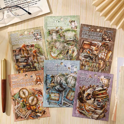 40 Stickers Biblioteca & Libros