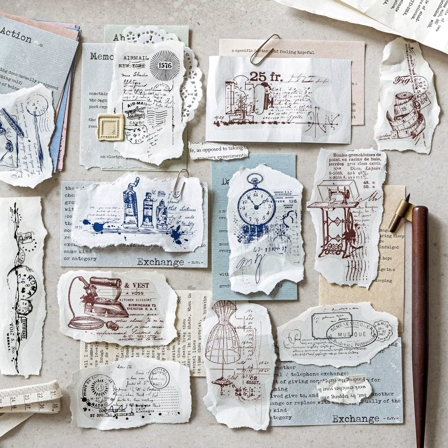 20 Stickers Grandes Steam Century Serie