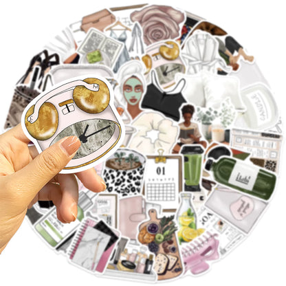 50 Stickers Vinil Relax