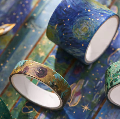 10 Washi Tapes Classic Galery detalles dorados