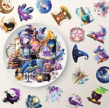 50 Stickers transparentes Magia 🪄