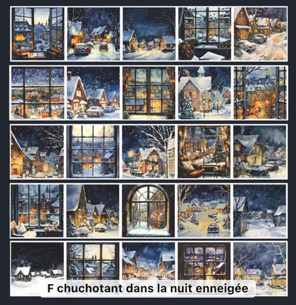 Washi Tape Ancho Escenas Navideñas