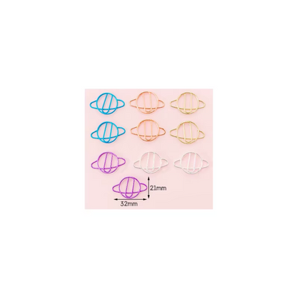 10 Clips grandecitos metalicos Formas