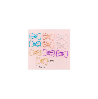 10 Clips grandecitos metalicos Formas