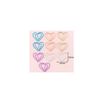 10 Clips grandecitos metalicos Formas