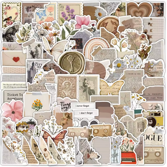 120 Stickers Vinil Neutros