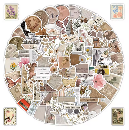 120 Stickers Vinil Neutros