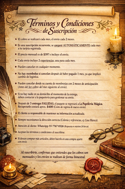 💌 MEMBRESIA "Correspondencias Mágicas"💌