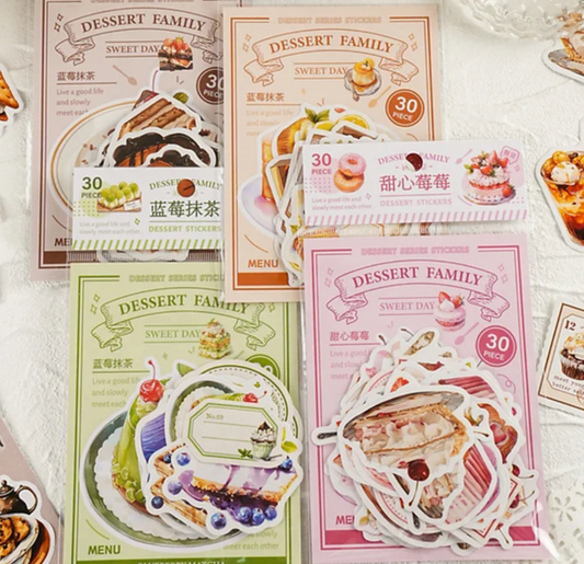 30 Stickers Deliciosos Postres