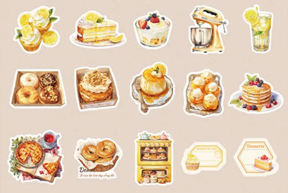 30 Stickers Deliciosos Postres