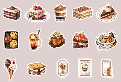 30 Stickers Deliciosos Postres