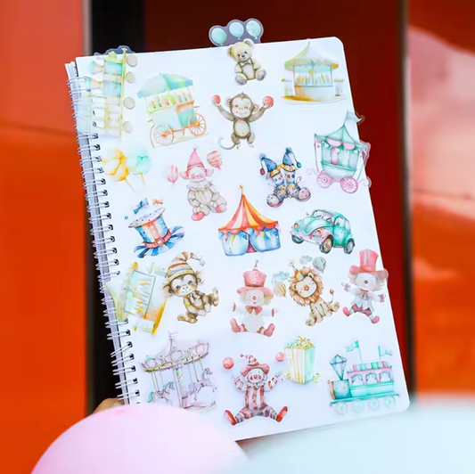 20 Stickers Circo Infantiles