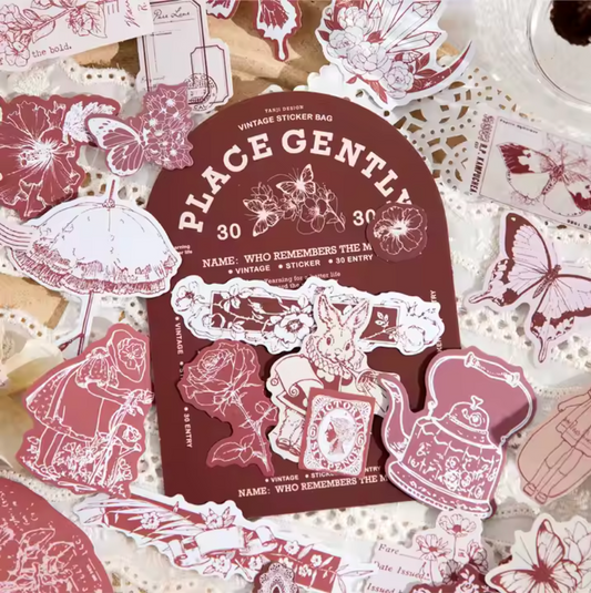 30 Stickers "Place Gently"