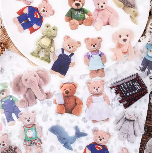 20 Stickers Peluches