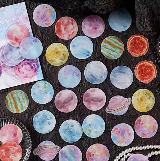 40 Stickers Lunas