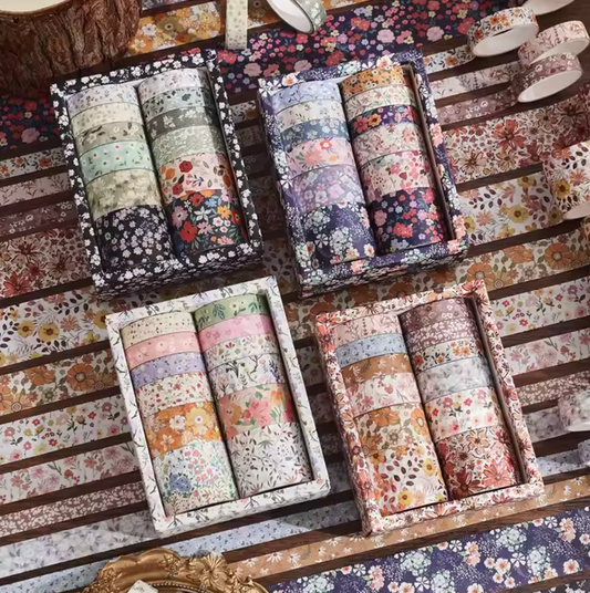 12 Washi Tapes Flores