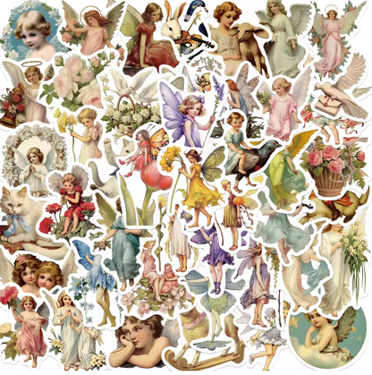 50 Stickers Vinil Hadas