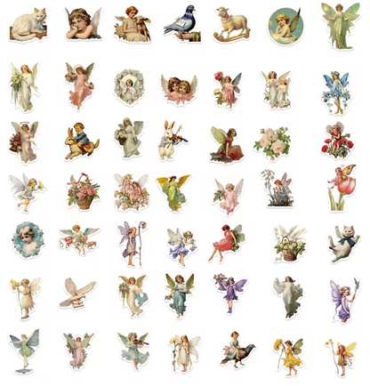 50 Stickers Vinil Hadas