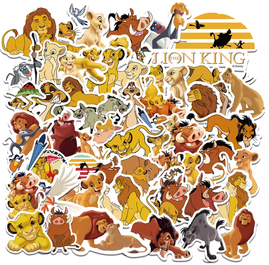 50 Stickers Vinil Rey Leon