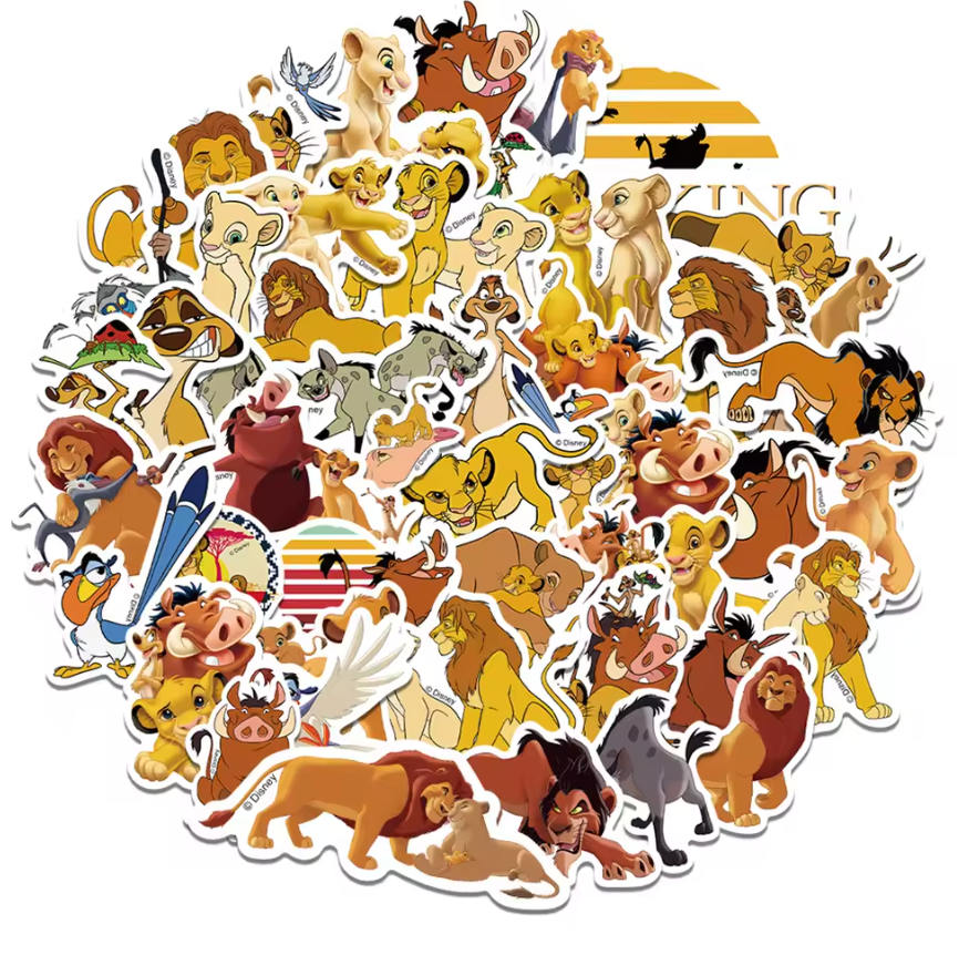 50 Stickers Vinil Rey Leon