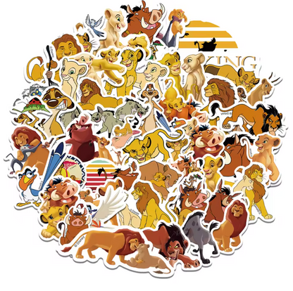 50 Stickers Vinil Rey Leon