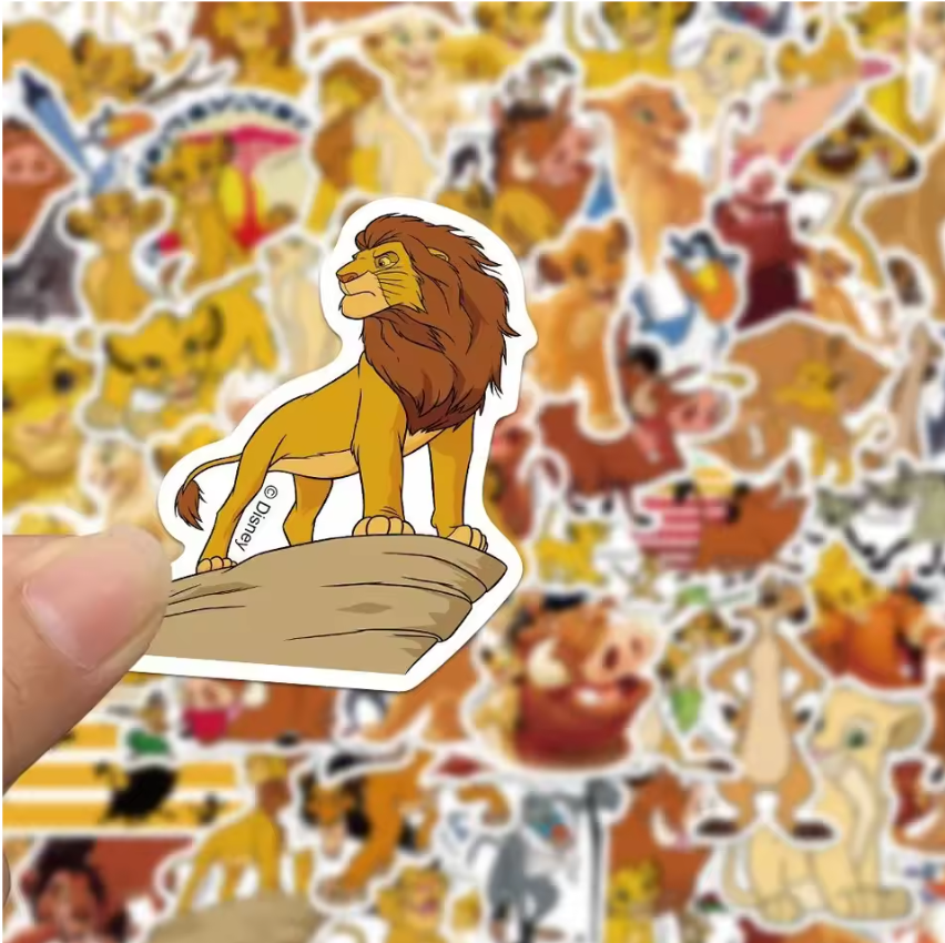 50 Stickers Vinil Rey Leon